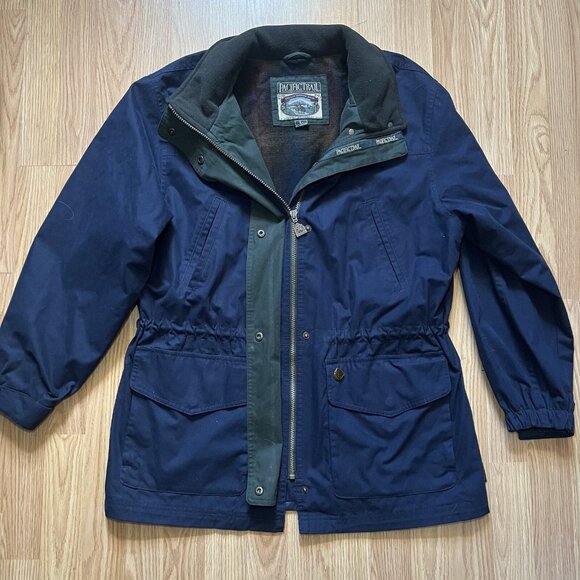 Pacific Trail By London Fog - Size L - Mens Vintage Blue Jacket - Picture 1 of 16